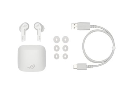 Slušalke ASUS ROG Cetra True Wireless, ušesne (in-ear), bele