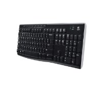 Tipkovnica LOGITECH K270, brezžična, črna, Unifying receiver USB