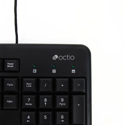 Tipkovnica OCTIO K100U, črna, USB