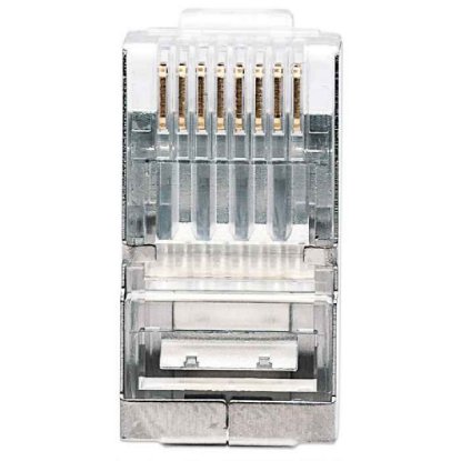 STP konektor INTELLINET CAT5e RJ45 Pro Line, trojni zobčasti terminal, 100 kosov