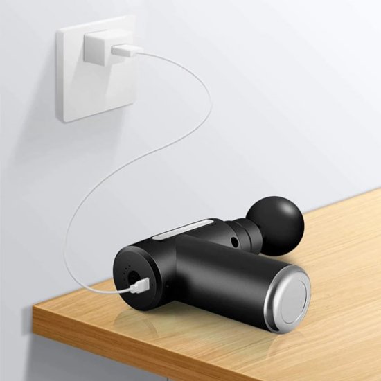 Naprava za masažo MEDIA-TECH MT6521, 4 zamenljive glave, 6 hitrosti, polnilna baterija, črn