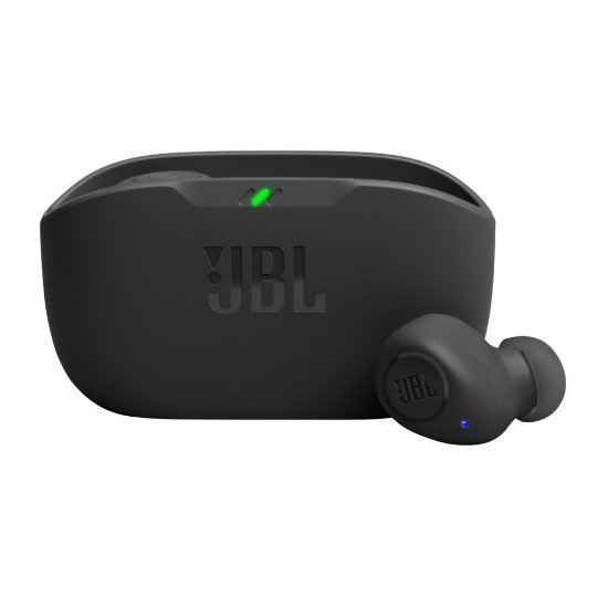 slušalke JBL Vibe Buds, brezžične, Bluetooth, in-ear, črne