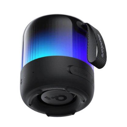 Zvočnik ANKER SoundCore Glow Mini, bluetooth, RGB, 8W, vodoodporen, črn