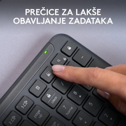 Tipkovnica LOGITECH K950 Signature Slim, brezžična, Bolt Receiver USB, črna