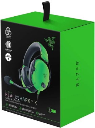 slušalke RAZER Blackshark V2 X, zelene