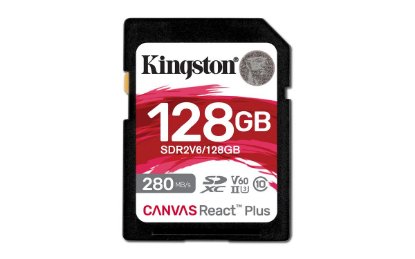 Pomnilniška kartica KINGSTON MC Canvas React Plus SDR/128GB, SDXC 128GB, Class 10, UHS-II, U3, V60