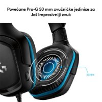 slušalke LOGITECH Gaming G432, 7.1, črne