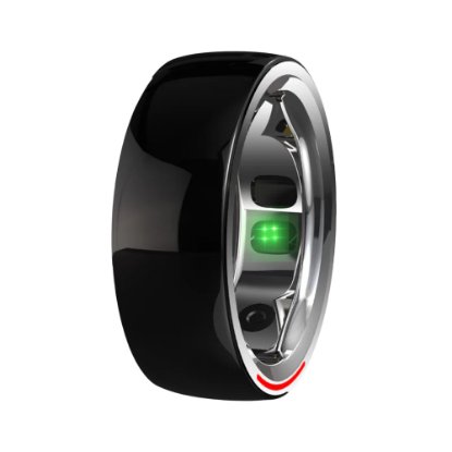 Pametni prstan HIFUTURE FutureRing M 60mm, spremljanje aktivnosti, srebrno-črn