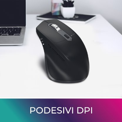 Miška OCTIO Ergo M340WBT, optična, brezžična, Bluetooth, 2400 dpi, črnaAsk ChatGPT