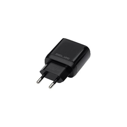 Polnilec BELINE BLNCB30L GaN, 30W, PD3.0, USB-C, Lightning kabel, črni