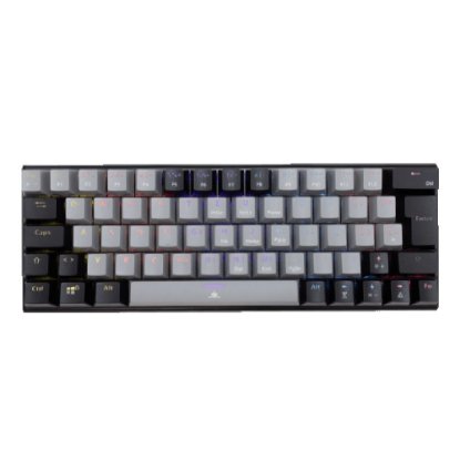 Tipkovnica WHITE SHARK GK-002712V2 Wakizashi-2, RGB, rdeči switch, mehanska, UK/HR, črno-siva