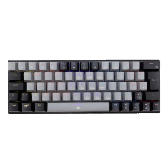 Tipkovnica WHITE SHARK GK-002712V2 Wakizashi-2, RGB, rdeči switch, mehanska, UK/HR, črno-siva