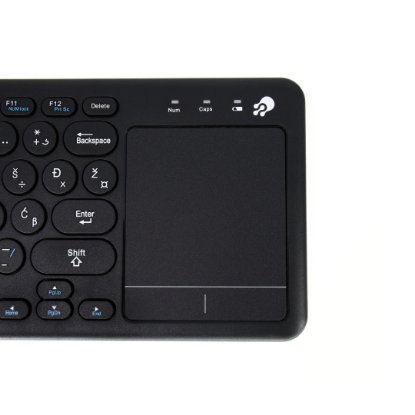 Tipkovnica OCTIO K100WBT, črna, WiFi, bluetooth