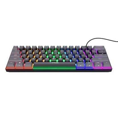 Tipkovnica TRUST GXT 867 Acira, Gaming, TKL, mehanička, USB, US layout, črna