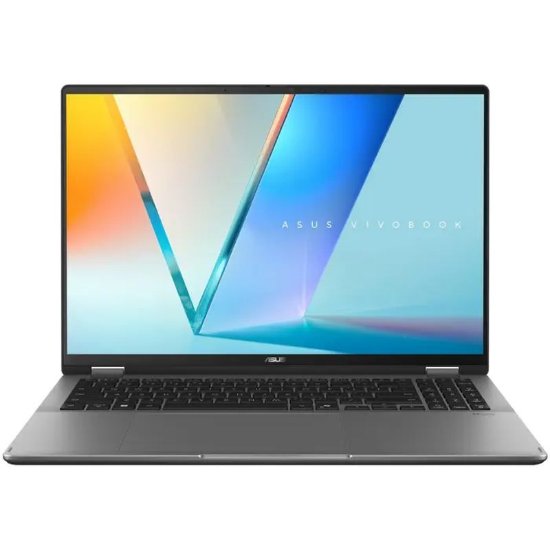 Prenosnik ASUS Vivobook S 14 Flip TP3607SA-RJ003X / Core Ultra 5 226V, 16 GB, 512 GB SSD, Intel HD Graphics, 16" 2,8K 120Hz OLED, Windows 11 Pro, sive barve