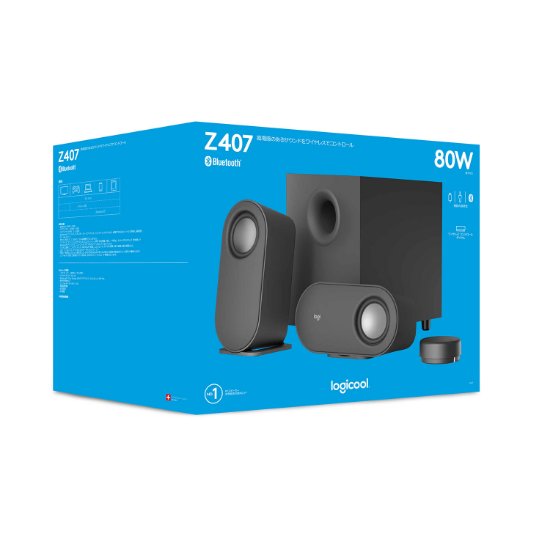 Zvočniki LOGITECH Z407 2.1, BT, črni