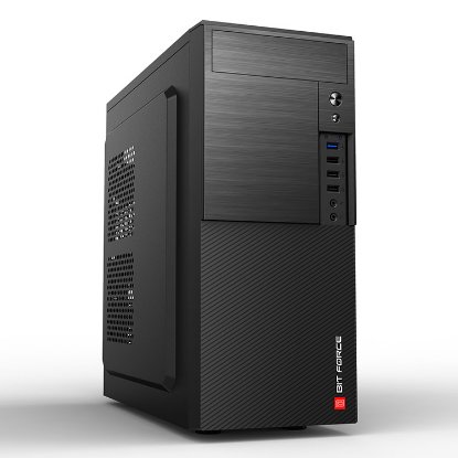 Ohišje BIT FORCE BLADE BS-4, MIDI, ATX, črno, bez napajalnika