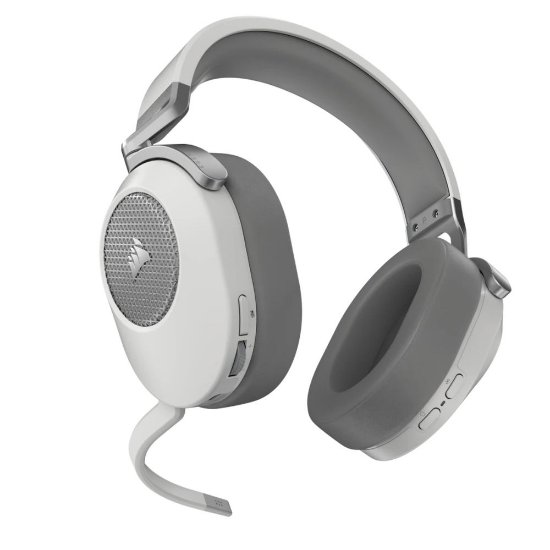 slušalke CORSAIR HS65 Wireless, brezžične, mikrofon, bele