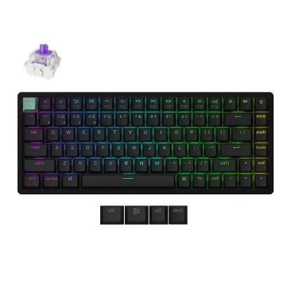 Tipkovnica KEYCHRON K2 HE Standard Edition, RGB, Gateron 2.0 magnetic switch, US Layout, brezžična, črna