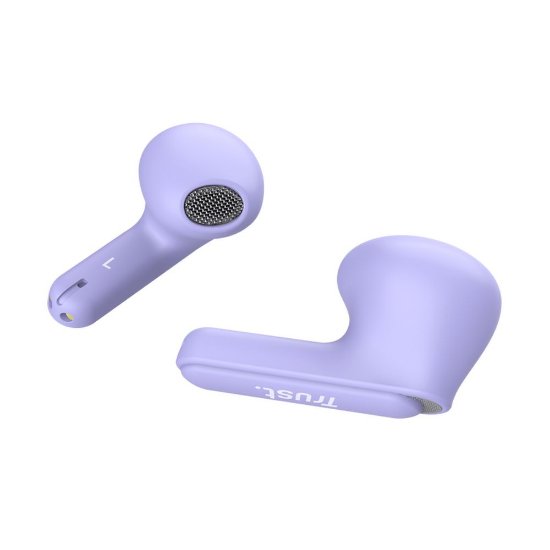slušalke TRUST Yavi Earbuds, in-ear, ENC, brezžične, vijolične