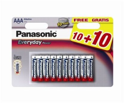 Baterija PANASONIC LR6EPS/20BW, AA, 10+10 kos