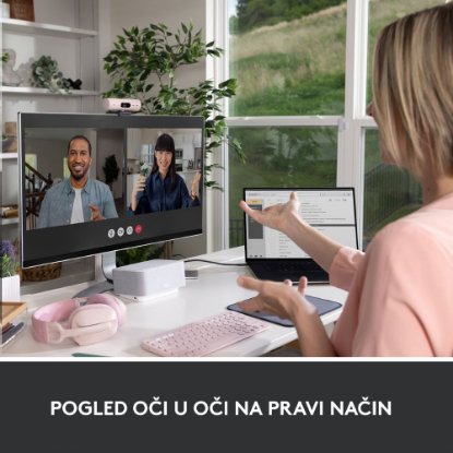 Web kamera LOGITECH Brio 500, roza