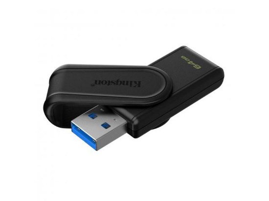 USB 3.2 pomnilniški ključek FLASH DRIVE, 64 GB, KINGSTON DataTraveler Exodia S DTXS/64GB, črna