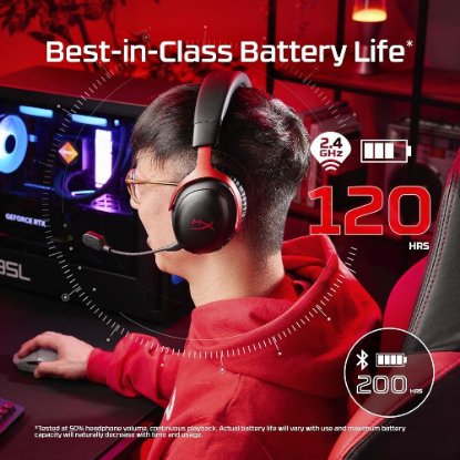 Slušalke HyperX Cloud III S Wireless, DTS, brezžične, črne