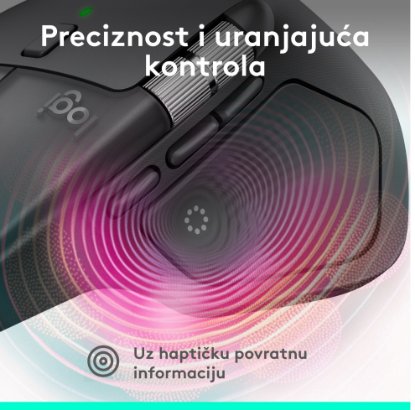 Miška LOGITECH MX Master 4, optična, brezžična, BT, črna