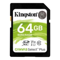 Pomnilniška kartica KINGSTON Canvas Select Plus SDS2/64GB, SDXC 64GB, Class 10 UHS-I