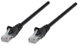 Kabel INTELLINET, patch CAT6, U/UTP, črn, 0,5 m