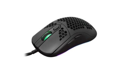 Miška WHITE SHARK Galahad GM-5007, 6400dpi, RGB, optična, žična, črna