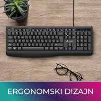 Tipkovnica OCTIO Silent K370U, USB, crna