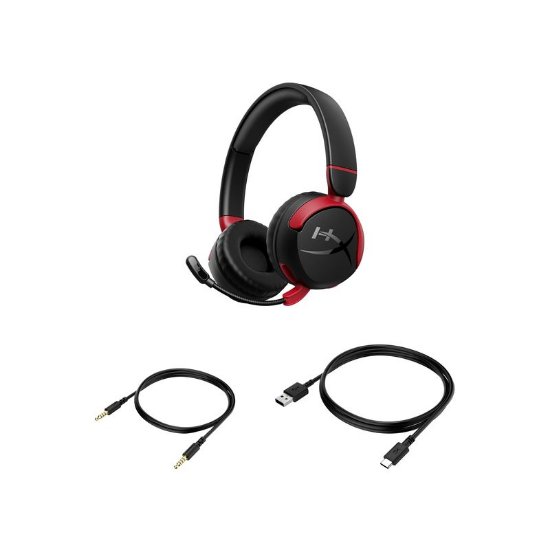 slušalke HyperX Mini Kids Wireless, brezžične, BT, 3.5mm, črne