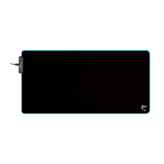 Podloga za miško WHITE SHARK Luminous XL MP-1861, 800x350x3, RGB, črna