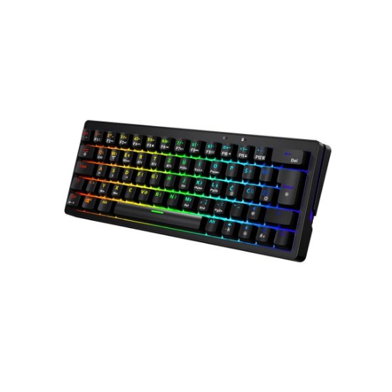 Tipkovnica EPOCH Kari, RGB, mehanička, brezžična, BT, UK/SLO/HR layout, črna, USB