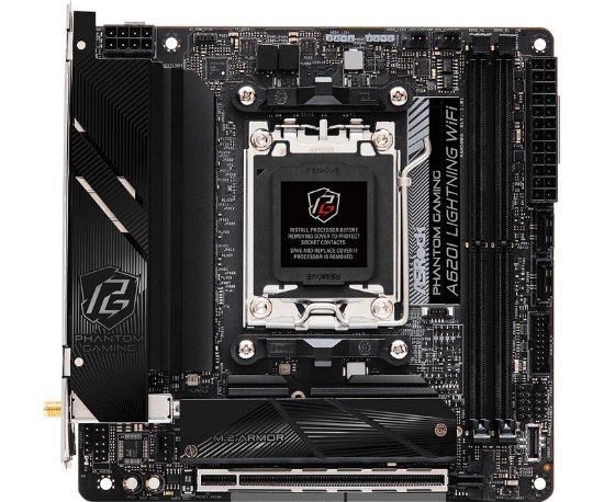 Matična plošča ASROCK A620I Lightning WiFi, AMD A620, DDR5, miniITX, s. AM5