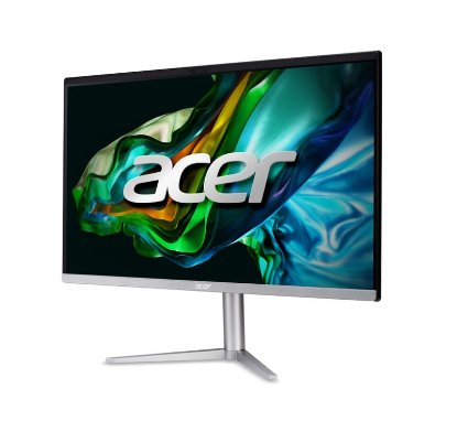 Računalnik AiO ACER Aspire C24-1300 DQ.BL0EX.00L / 23,8" FHD IPS, Ryzen 5 7520U, 16 GB, 512 GB SSD, AMD Radeon Graphics, WiFi, tipkovnica, miš, brez operacijskega sistema, srebrn