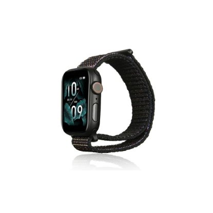 Zamenljiv pašček BELINE Nylon za Apple Watch 42/45/49 mm, črne barve