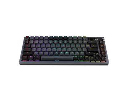 Tipkovnica ASUS ROG Azoth, RGB, mehanička, ROG NX Red switch, brezžična, US Layout, črna, USB