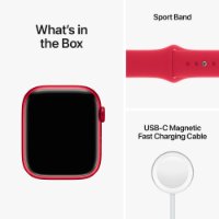 Pametna ura Apple Watch S8 GPS, 45mm Red Aluminium Case with Red Sport Band - Regular