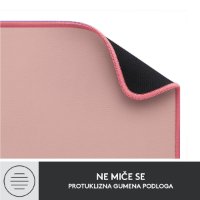 Podloga za miško, LOGITECH Desk Mat Studio, soft, roza