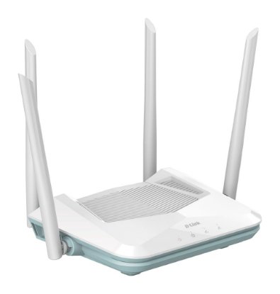Router D-LINK R15 Eagle Pro Smart AX1500, 1x WAN, 3x Gigabit LAN, 4 antene, brezžični, beli