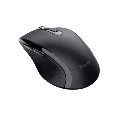 Miška TRUST Sura, optična, brezžična, 1200dpi, črna