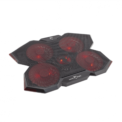 Hlajenje za prenosni računalnik WHITE SHARK Ice Wizard, do 17,3", črno.