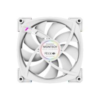 Ventilator MONTECH RX120 PWM, 120mm, 1600 okr/min, RGB, beli