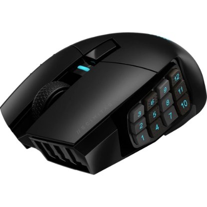 Miška CORSAIR Scimitar Elite Wireless, RGB, optički, bežični, 26000dpi, črni