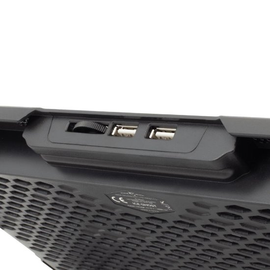 Hlajenje za prenosni računalnik WHITE SHARK GCP-20 Ice Ghost, do 17,3", črno