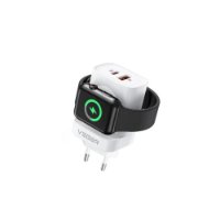 Polnilec VEGER W002E, 3u1, PD 20W, brezžično polnjnje za Apple Watch, beli