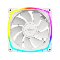 Ventilator MONTECH RX120 PWM, 120mm, 1600 okr/min, RGB, beli
